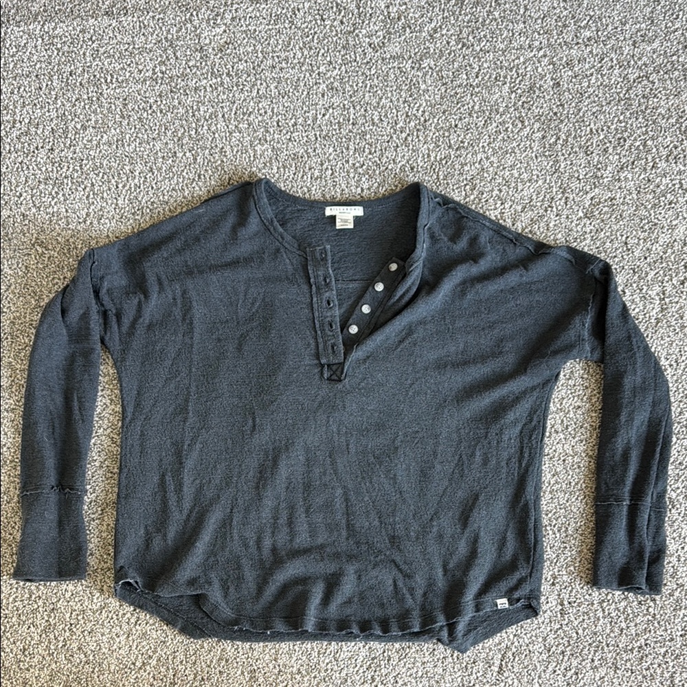Billabong Charcoal Long Sleeve Top